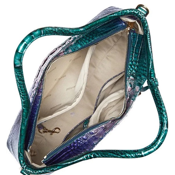 NWT BRAHMIN Ombre Melbourne Collection Elaine Enchant Satchel Bag - Picture 3 of 9